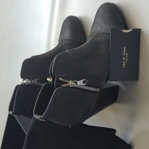 Gray rag&bone booties worn once